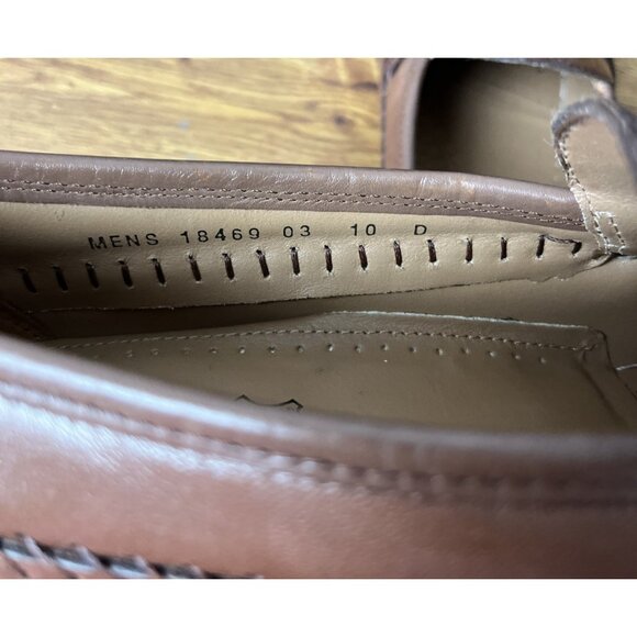 Florsheim Pisa Cognac Moc Toe Tassel Loafer Size 10